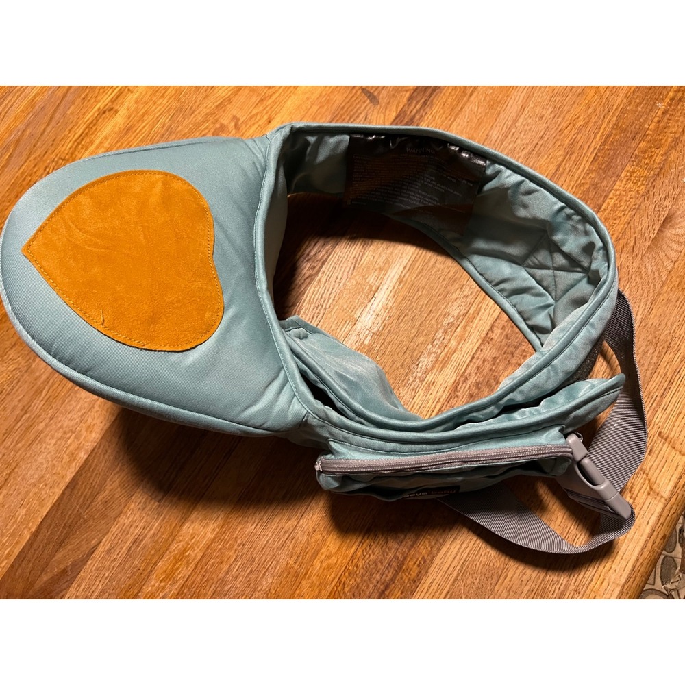 Rooya Baby Hip Seat Carrier Ergonomic Padded Waist Belt Sage Green Heart Seat